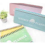 London wirebound undated weekly desk planner