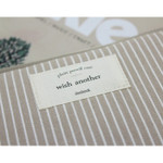 Detail of Mind stripe pattern zip around pencil pouch