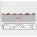 Gray - Desk wirebound undated weekly planner