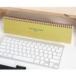 Yellow - Desk wirebound undated weekly planner