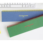 Desk wirebound grid memo pad planner
