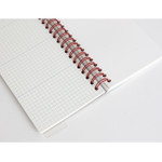 Detail of Desk wirebound grid memo pad planner