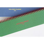 Desk wirebound grid memo pad planner