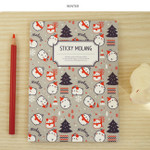 Winter - Molang cute pattern sticky note