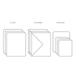 3 cards and 3 envelopes - Nacoo Fruits Illustration Card Set