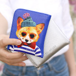 Gentle fox - Fashionable animal half zip wallet