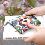 Fashionista - Fashionable animal half zip wallet