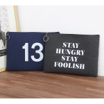 The Basic felt two tone laptop pouch