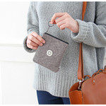 The basic felt charger pouch with key ring ver.4