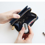 Inside of Piyo zip around small wallet
