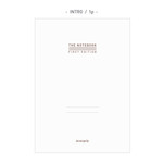 Intro - The first edition hardcover notebook