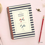 Airplane - Becoming undated monthly planner