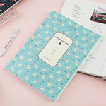 Soft pattern lined notebook large