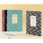 Soft pattern lined notebook medium