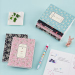 Soft pattern lined notebook small