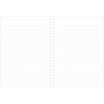Wirebound spring lined notebook 