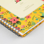 Detail of Wirebound spring lined notebook 