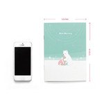 Size of Animal friends memory lined and plain notebook