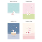 Animal friends memory lined and plain notebook