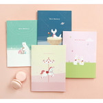 Animal friends memory lined and plain notebook