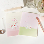 Animal friends memory lined and plain notebook