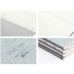 Detail of Natural and Pure pattern A5 lined notebook