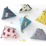 Jam Jam pattern triangle zipper pouch