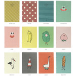 Cute illustration A5 size small lined notebook