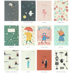 Cute illustration A5 size small lined notebook