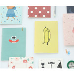 Cute illustration A5 size small lined notebook