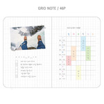 Grid note - Day by Day small notebook