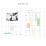 Grid note - Day by Day large lined and grid notebook