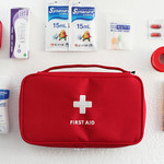 Red - Le around first aid zip around large pouch