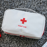 Gray - Le around first aid zip around large pouch
