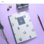 Gray - Make today better aloha lined notebook