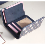 Rim pattern trifold wallet