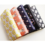 Rim pattern clear long wallet