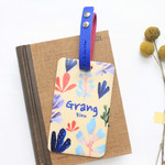 Grang - Rim flower pattern travel luggage name tag