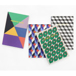 Geometric pattern pocket plain notebook 
