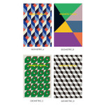 Geometric pattern pocket plain notebook 