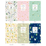 Willow story pattern slim lined notebook