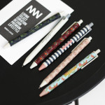 Unique pattern knock retractable pen