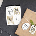 From my heart to yours label tag set