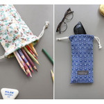 Comely cotton long drawstring pouch