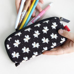 Lily - Rim pattern cotton pen pencil case Lily - Rim pattern cotton pen pencil case