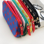 Detail of Rim pattern cotton pen pencil case Detail of Rim pattern cotton pen pencil case