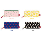 Rim pattern cotton pen pencil case Rim pattern cotton pen pencil case