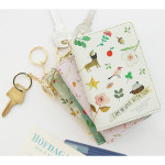 Willow story pattern snap button card case 