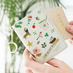 Yellow - Willow story pattern snap button card case 