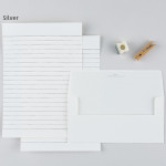 Simple letter and envelope set